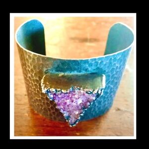 Amethyst OOAK Artisan Made Cuff